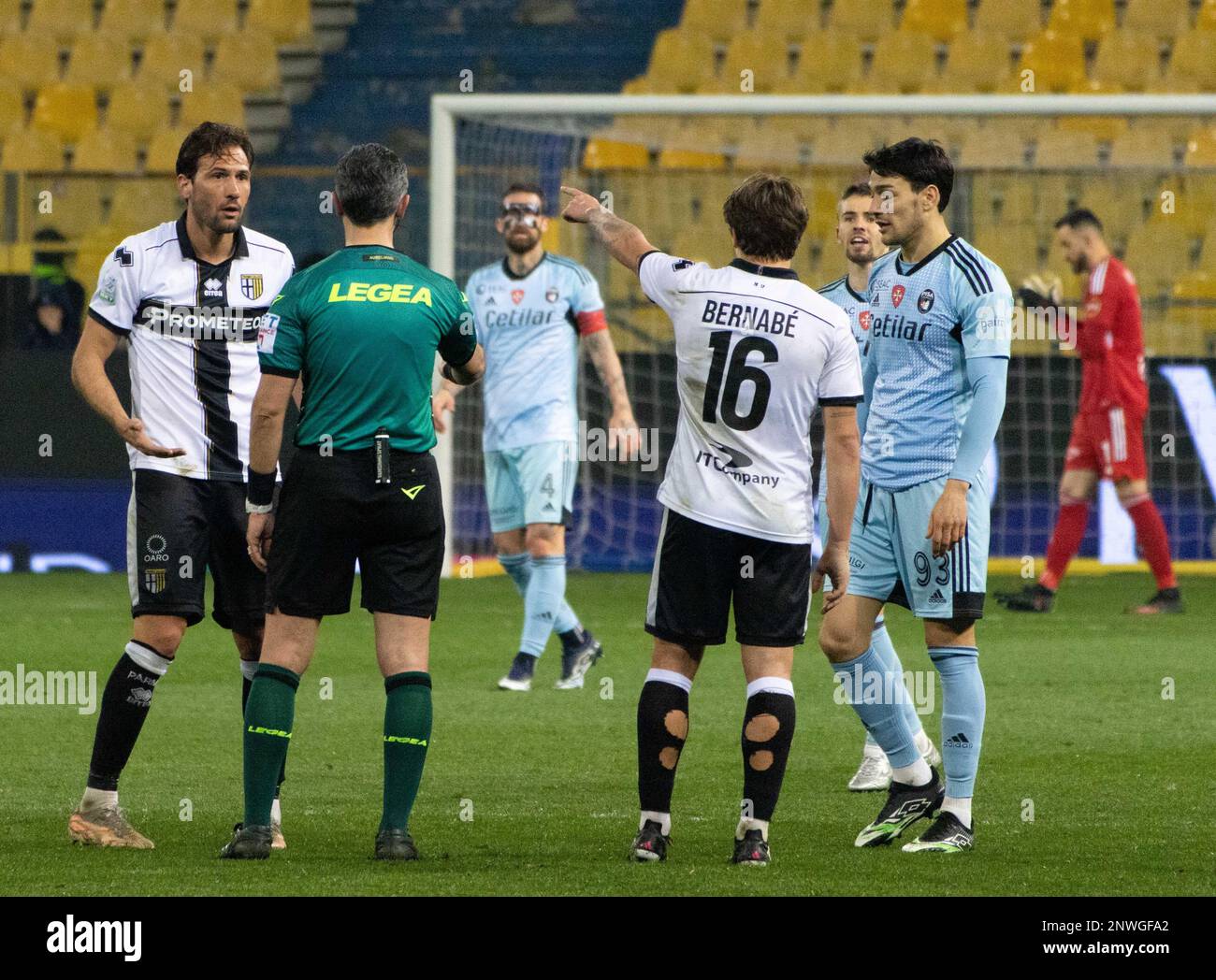 February 5, 2023, Parma, Emilia Romagna, Italy: Tardini Stadium, 05.02.23  Enrico Del Prato (15 Parma) during the Serie B match between Parma and  Genoa at Tardini Stadium in Parma, Italia Soccer (Credit