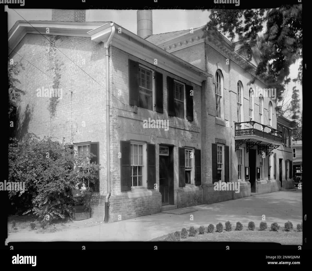 Court House, Centerville, Queen Anne County, Maryland. Carnegie Survey