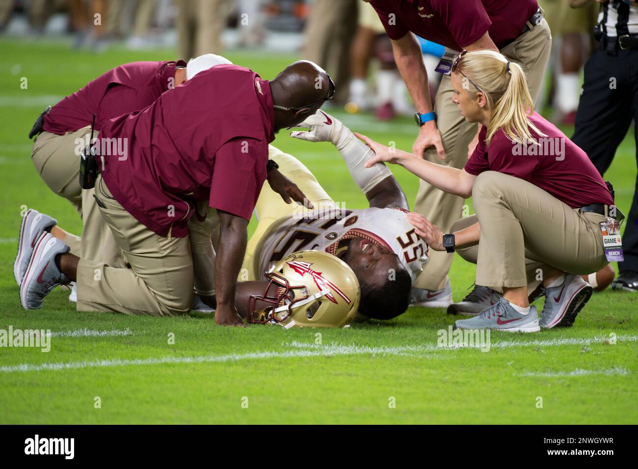 MIAMI GARDENS, FL - OCTOBER 06: Florida State Seminoles Defensive ...