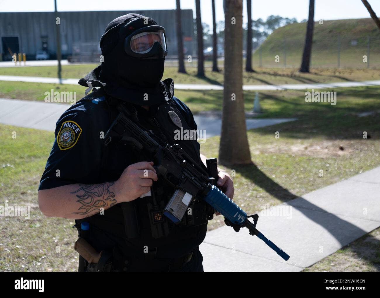 GULFPORT, Miss. (Feb. 6, 2023) Members of security forces at Naval