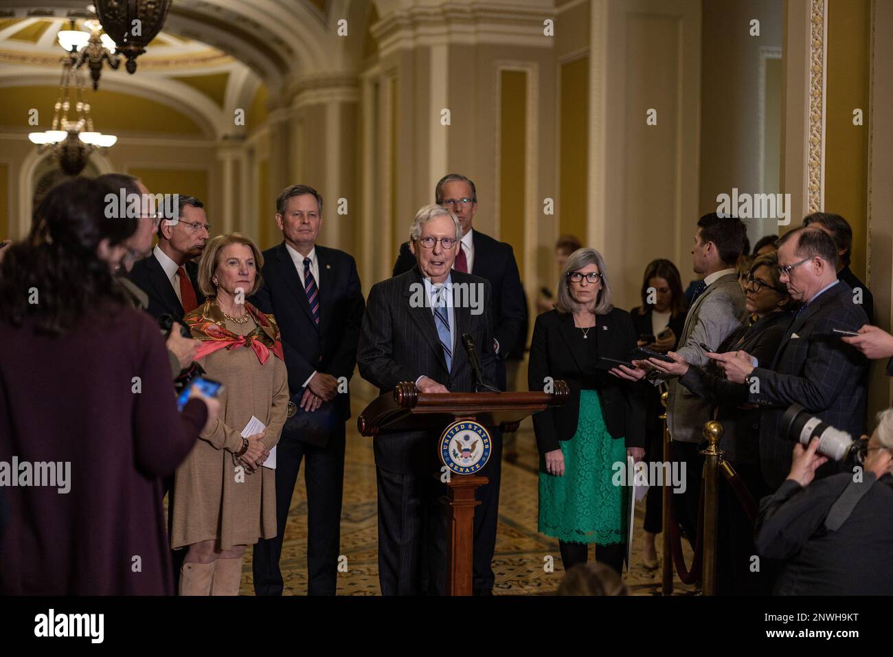 mitch-mcconnell-february-28-2023-hi-res-stock-photography-and-images