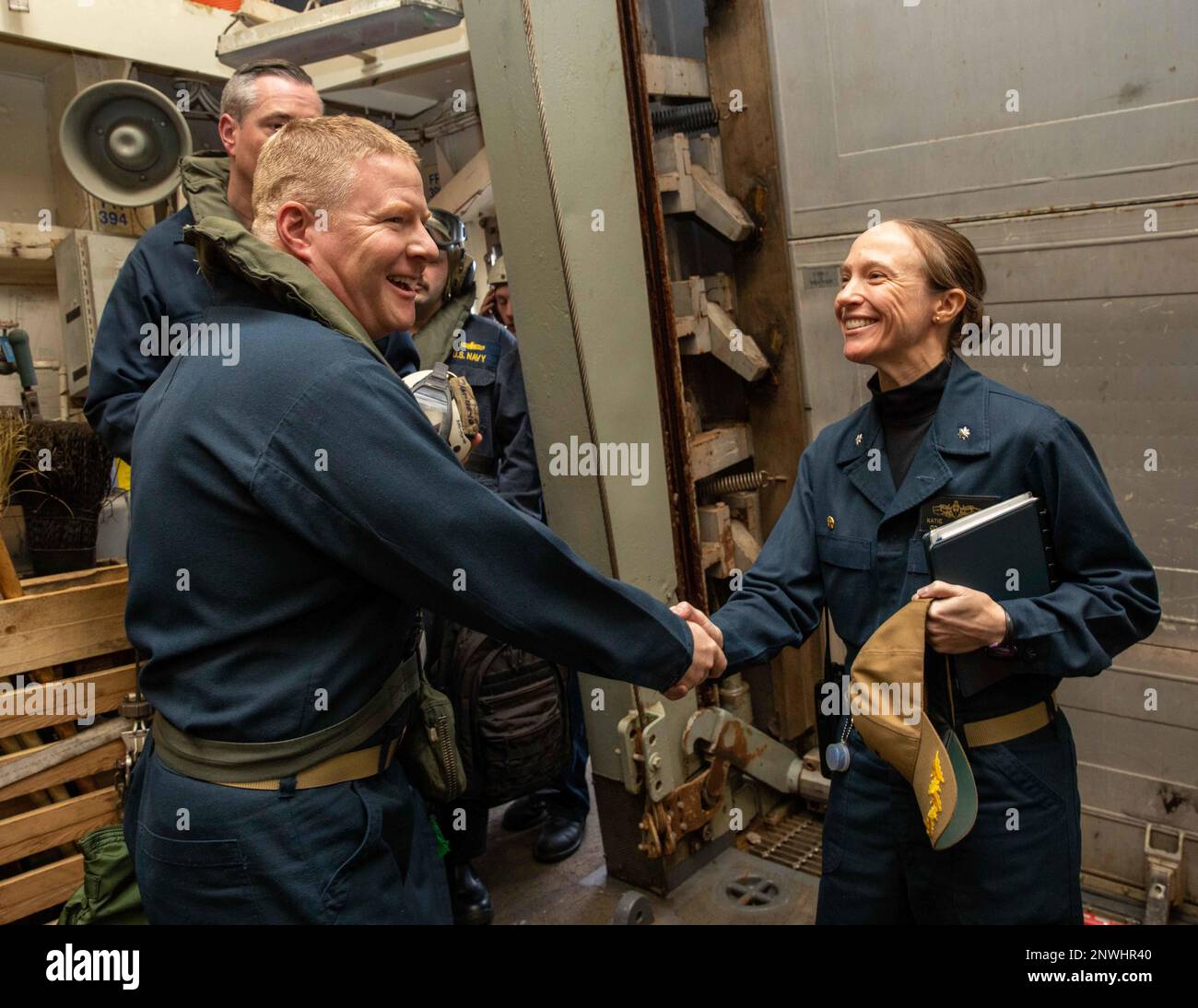 Capt george commanding officer guided missile hi-res stock photography ...
