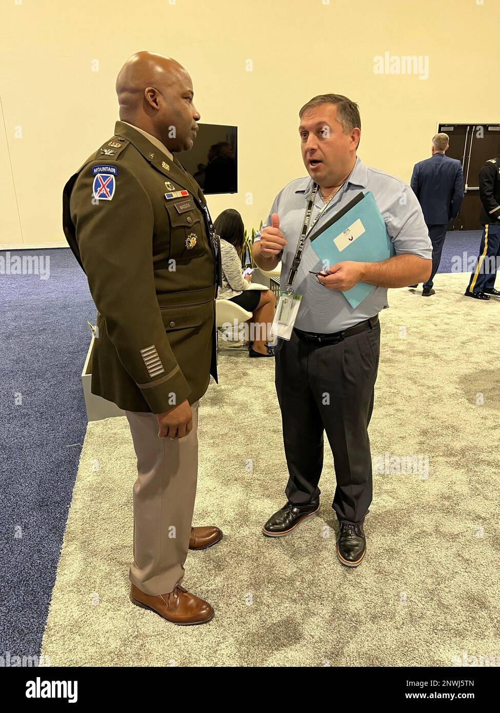 Col. Landis Maddox (left), the commander of the Joint Munitions Command