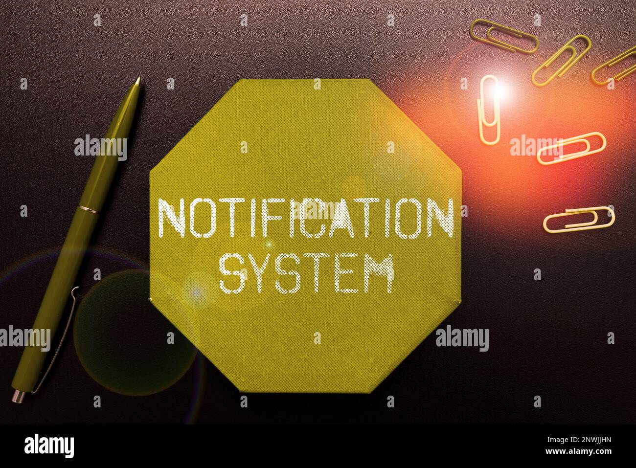 Conceptual display Notification System, Business showcase Do not