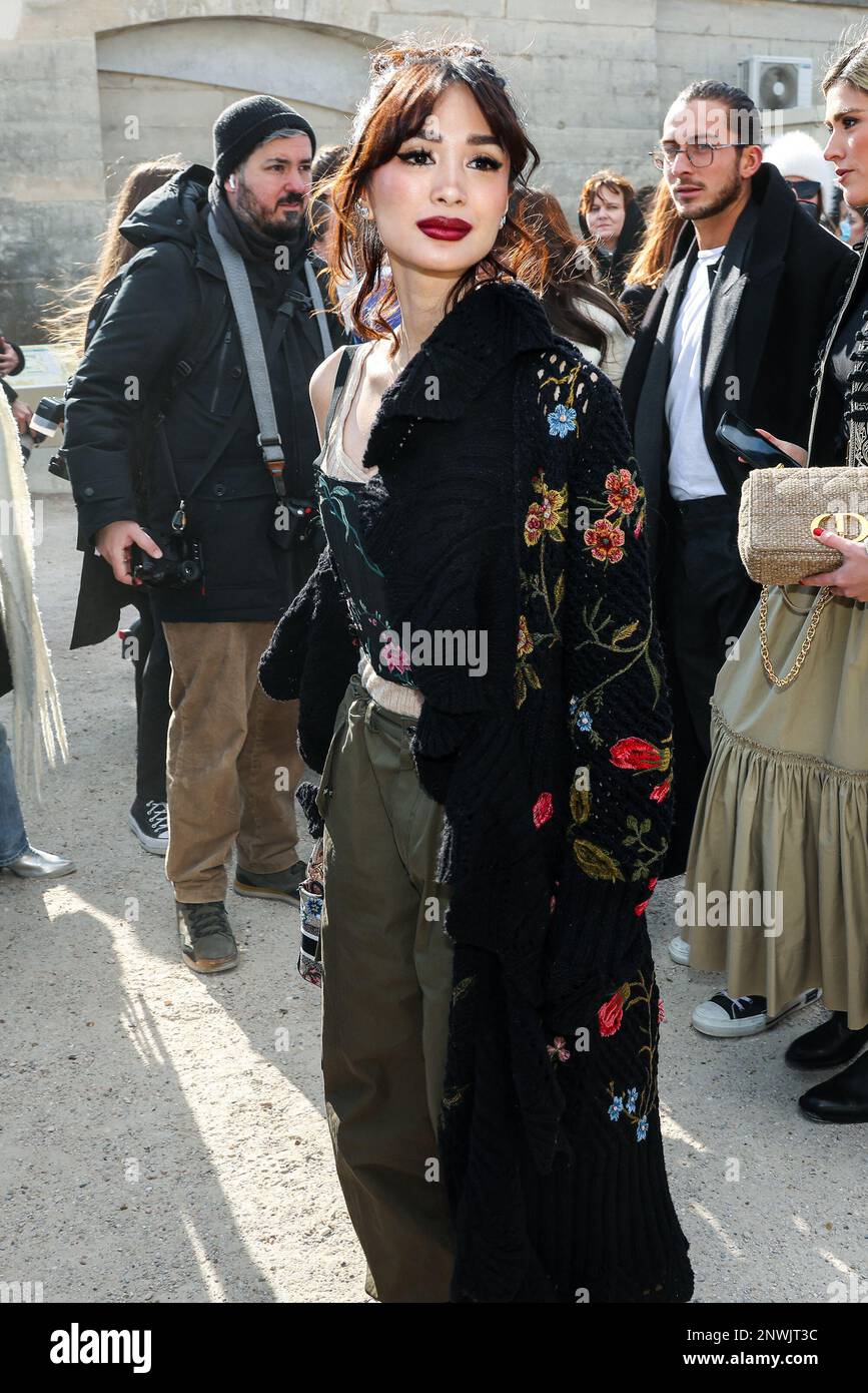 Paris, France. February 28, 2023, Heart Evangelista attends of the Dior  show during Paris Fashion Week Womenswear Fall/Winter 2023-2024 on February  28, 2023 in Paris, France. (Photo by Lyvans Boolaky/ÙPtertainment/Sipa USA  Stock