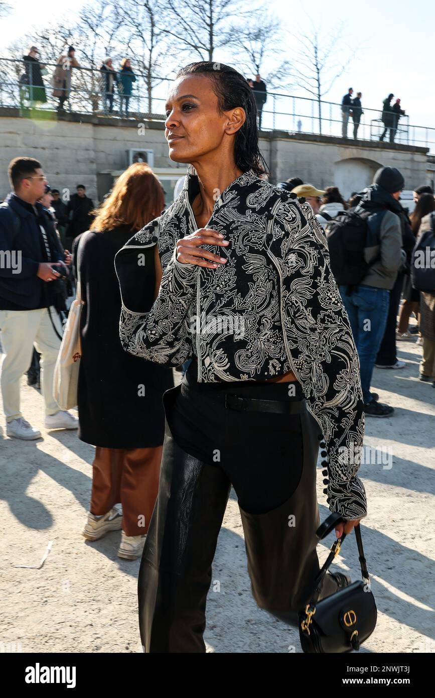 Paris, France. February 28, 2023, Liya Kebede attends of the Dior show ...