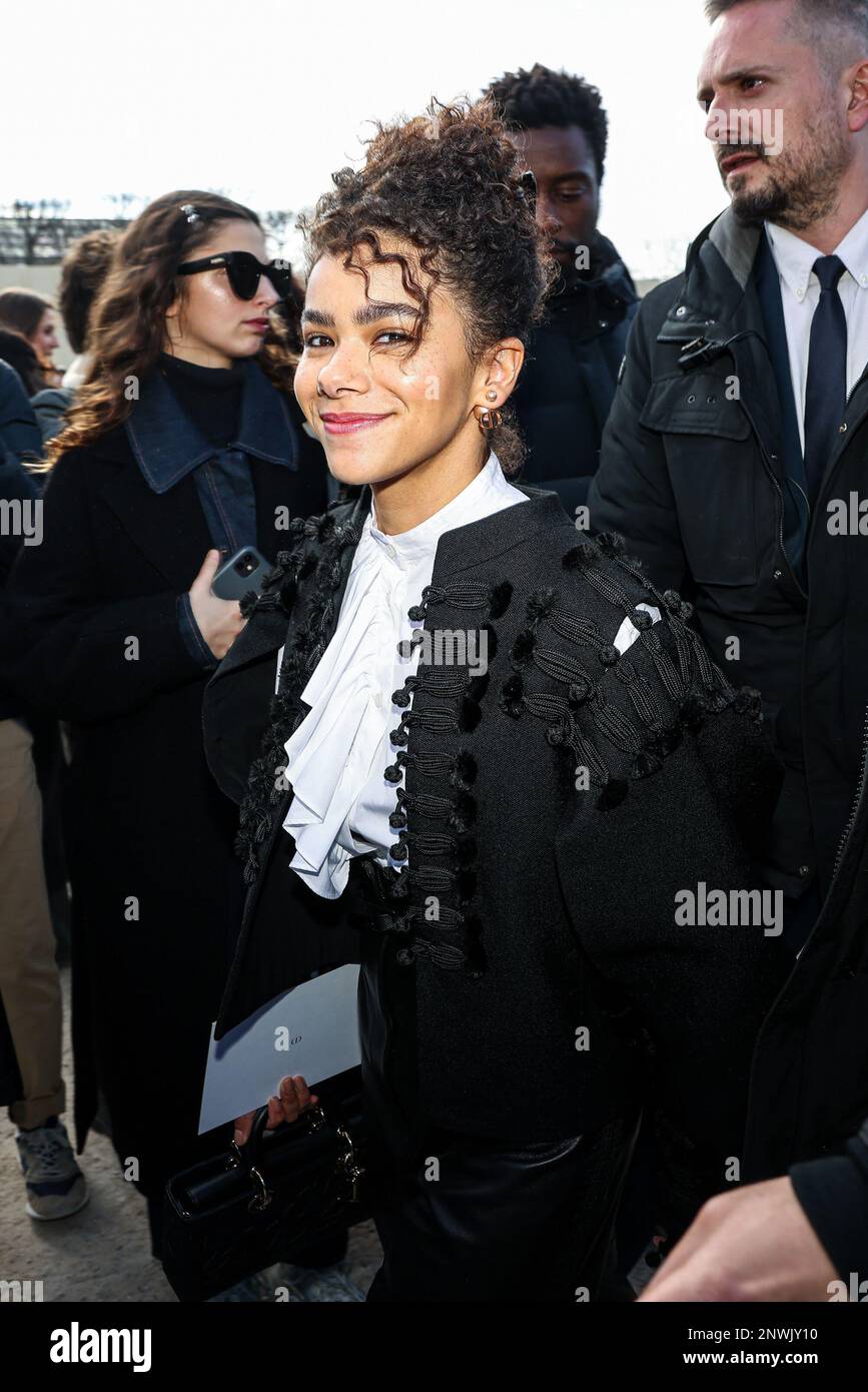 Paris, France. 28th Feb, 2023. Antonia Gentry attends of the Dior show during Paris Fashion Week Womenswear Fall/Winter 2023-2024 on February 28, 2023 in Paris, France. (Photo by Lyvans Boolaky/ÙPtertainment/Sipa USA) Credit: Sipa USA/Alamy Live News Stock Photo