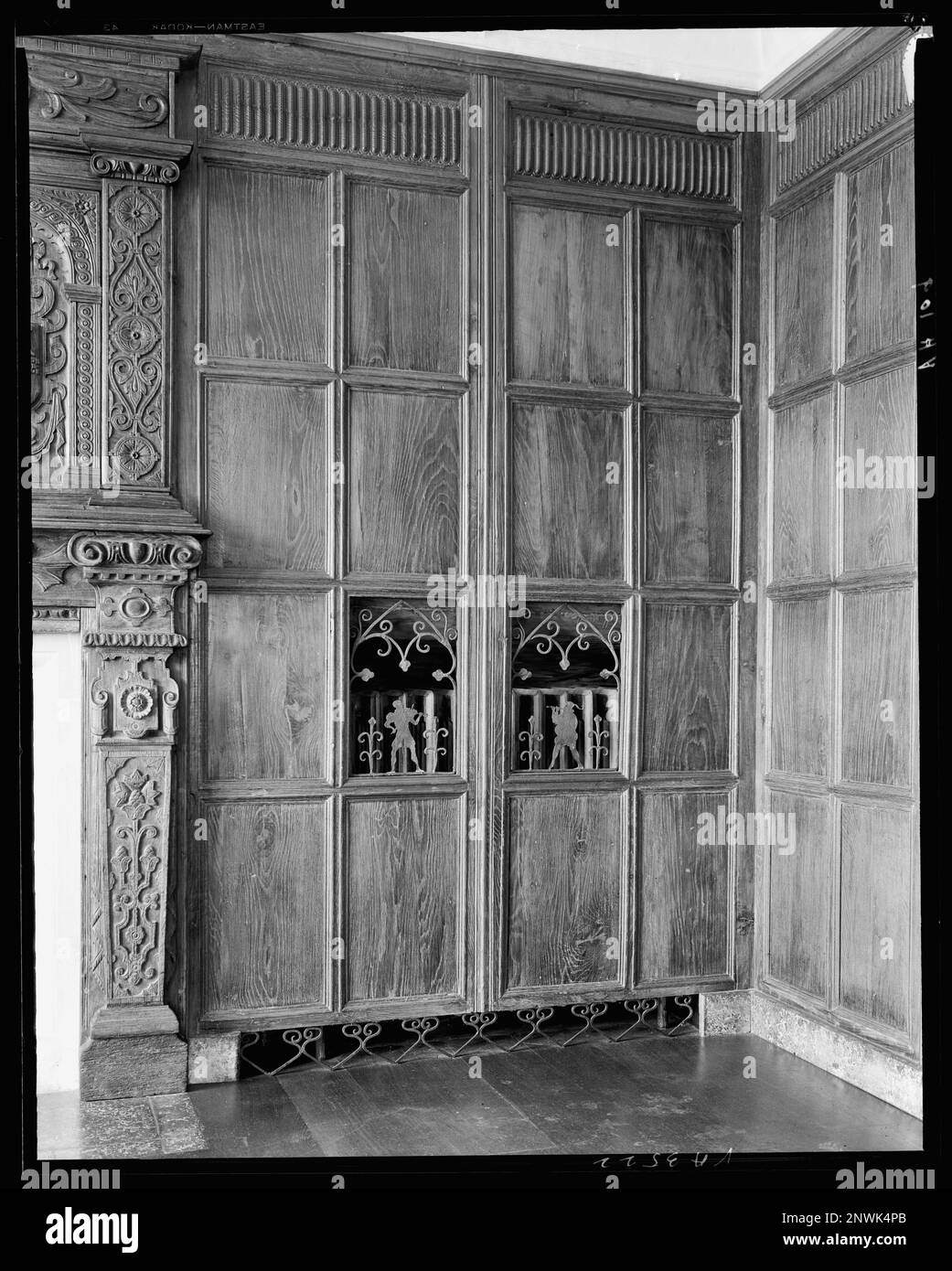 Virginia House, wrought iron radiator screens, Richmond, Henrico County