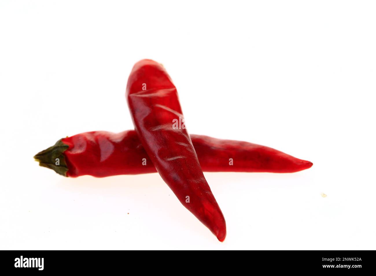 Isolated in the white background of red pepper Stock Photo Alamy