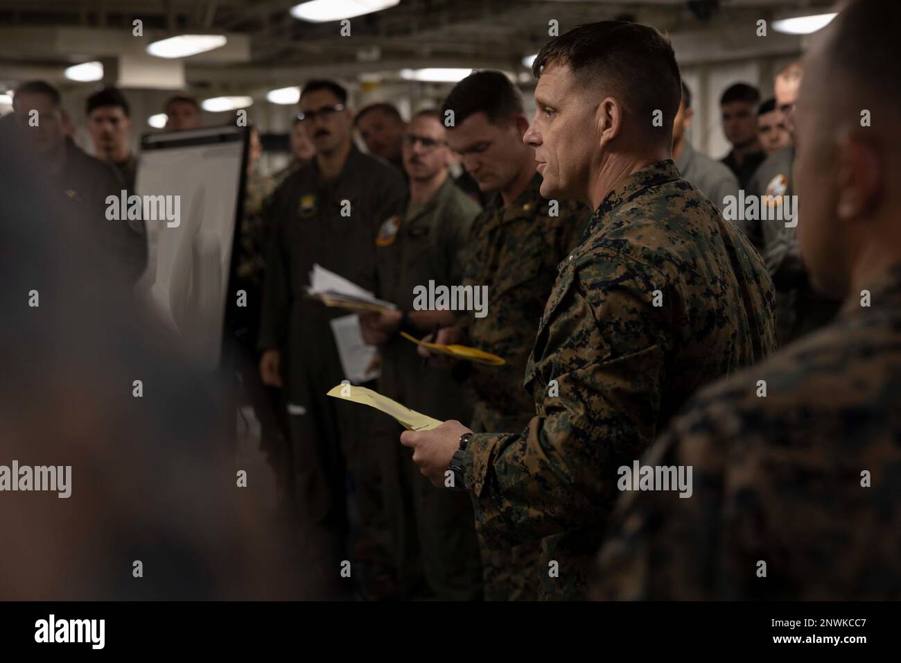 U.S. Marine Corps Lt. Col. George Flynn III, the commanding officer of ...