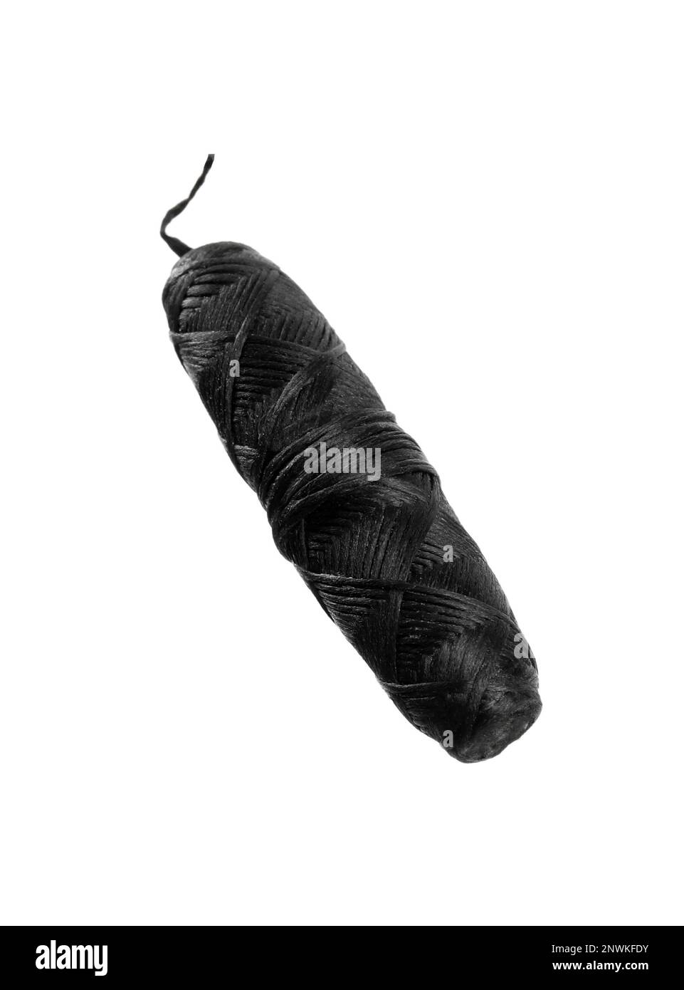 Roll of natural dental floss on white background Stock Photo Alamy