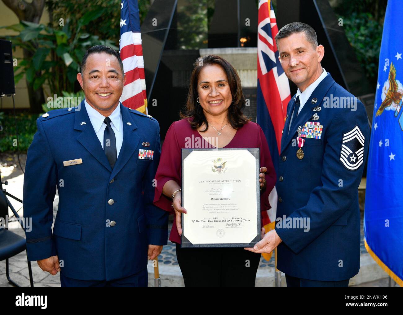 Chief Master Sgt. James Kenwolf retired on Feb. 5, 2023 at Joint Base