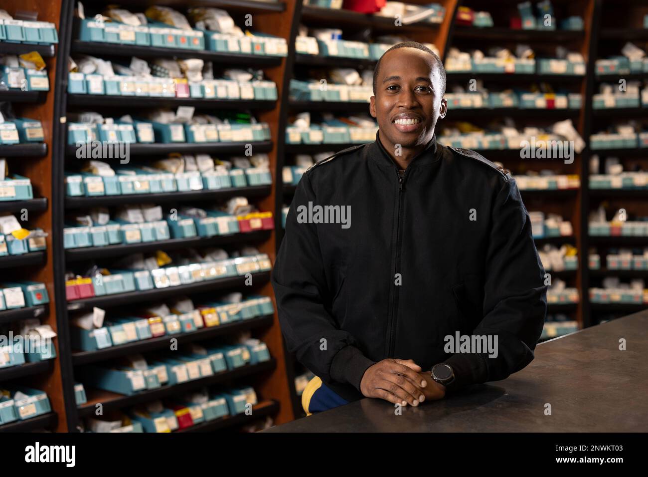 U.S. Army Capt. Darian Graham, a pharmacists assigned to Walter Reed
