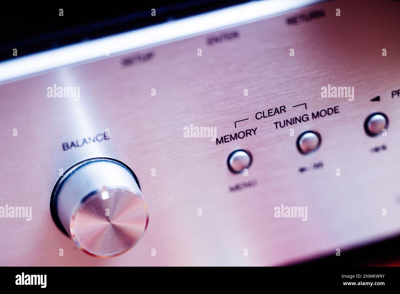 Balance aluminum buttons with memory, clear, tunning mode on a high-end ...
