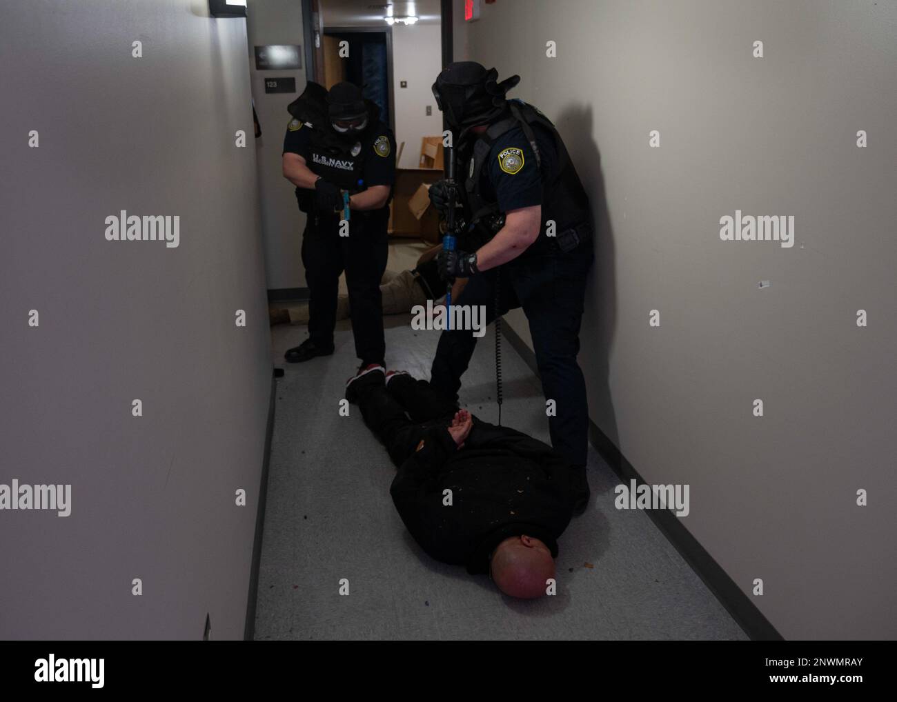 GULFPORT, Miss. (Feb. 6, 2023) Members of security forces at Naval