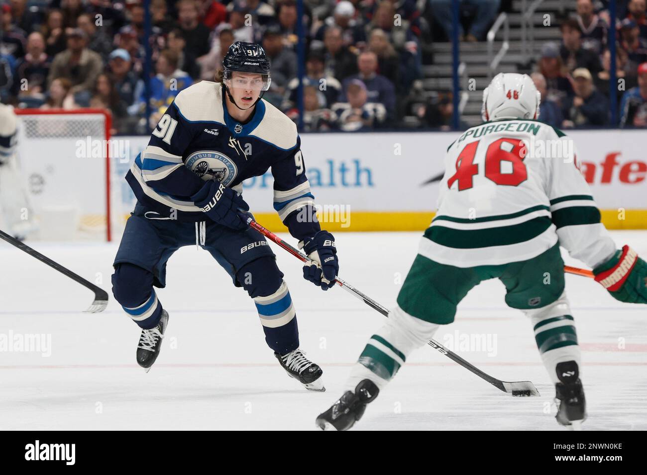 Kent Johnson Game Preview: Blue Jackets vs. Wild