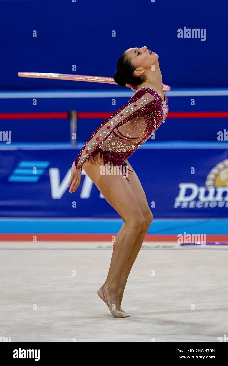 September 11, 2018 Habiba Marzouk of Egypt during Rhythmic Gymnastics World Championships at the Arena Armeec in Sofia at the 36th FIG Rhythmic Gymnastics World Championships