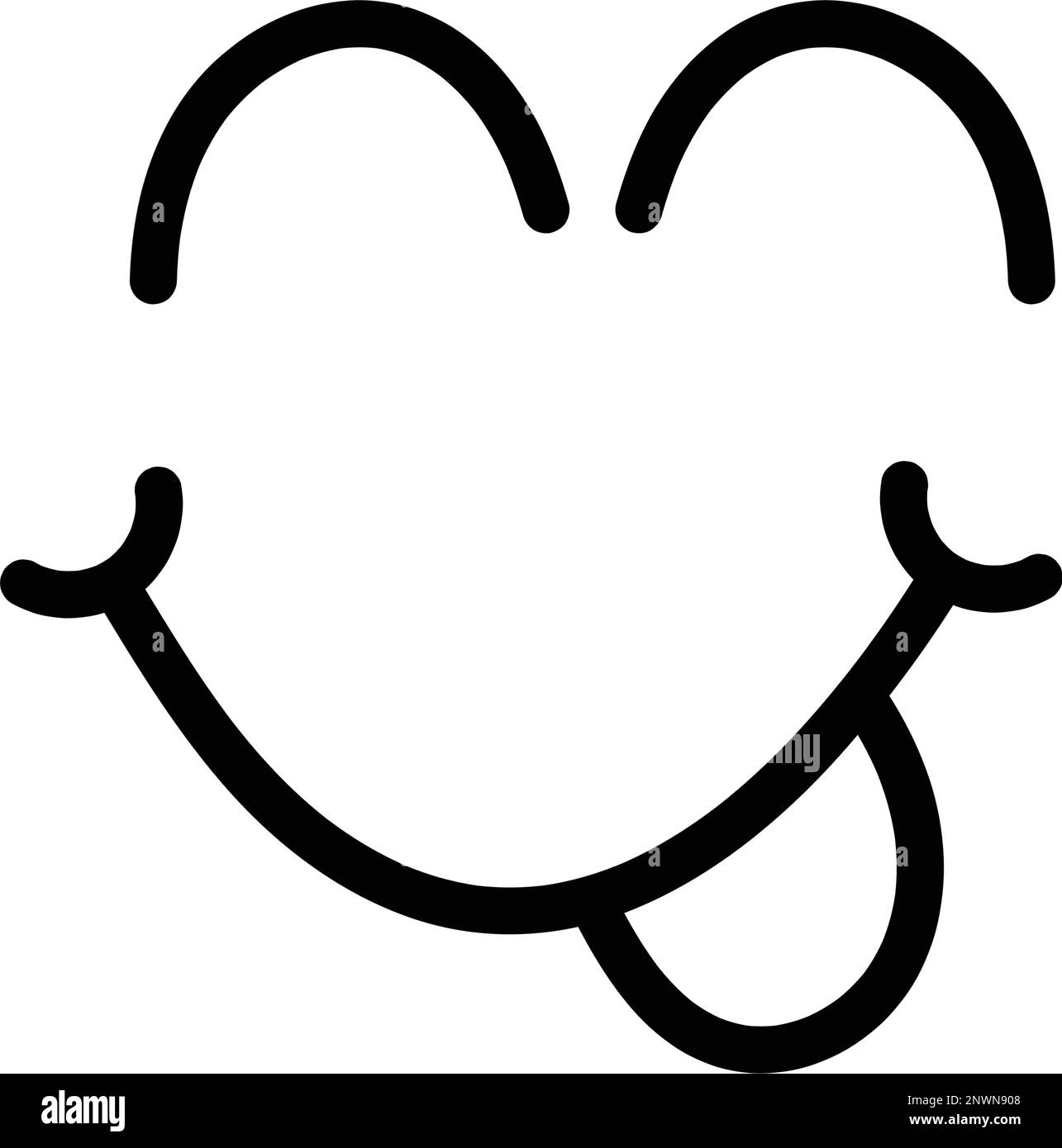 Smiley face emoji Black and White Stock Photos & Images - Alamy