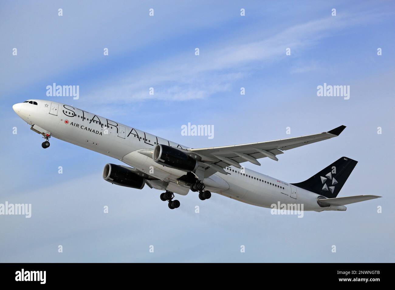 Montreal, Canada November 22, 2022 Airbus 330300 Air Canada in Star