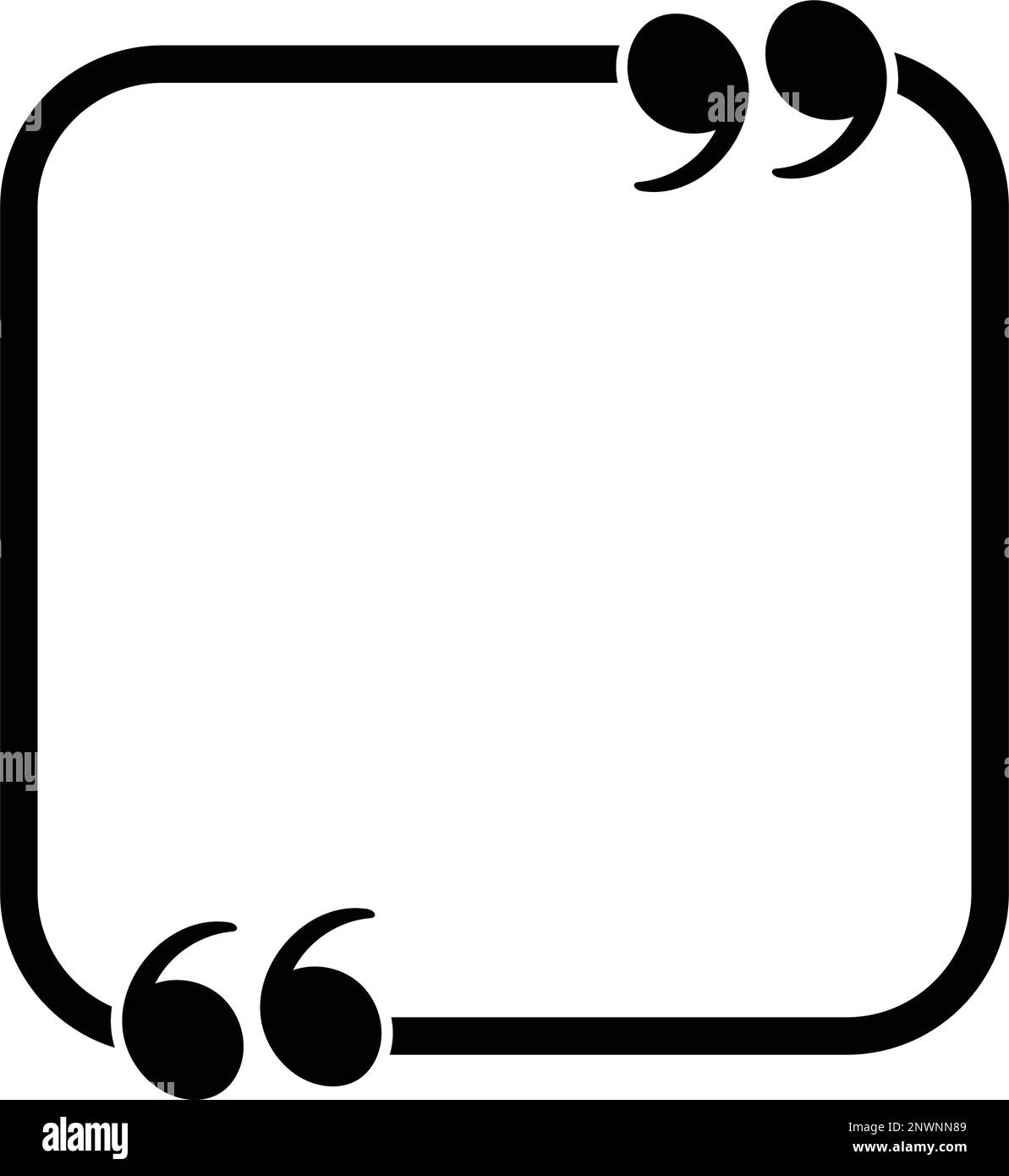 Quotes box design template isolated Stock Vector Image & Art Alamy