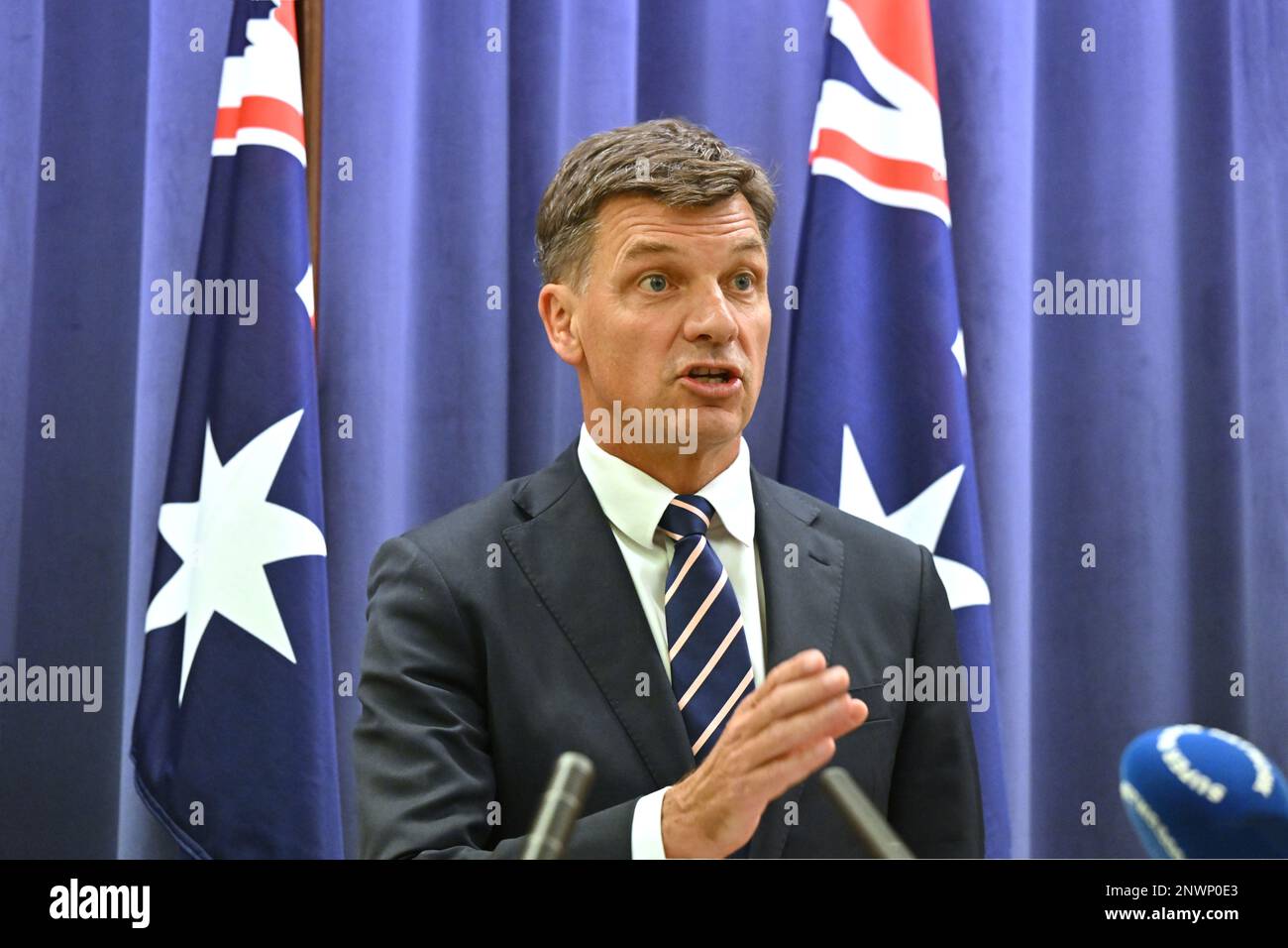 Shadow Treasurer Angus Taylor At A Press Conference At Parliament House In Canberra Wednesday 