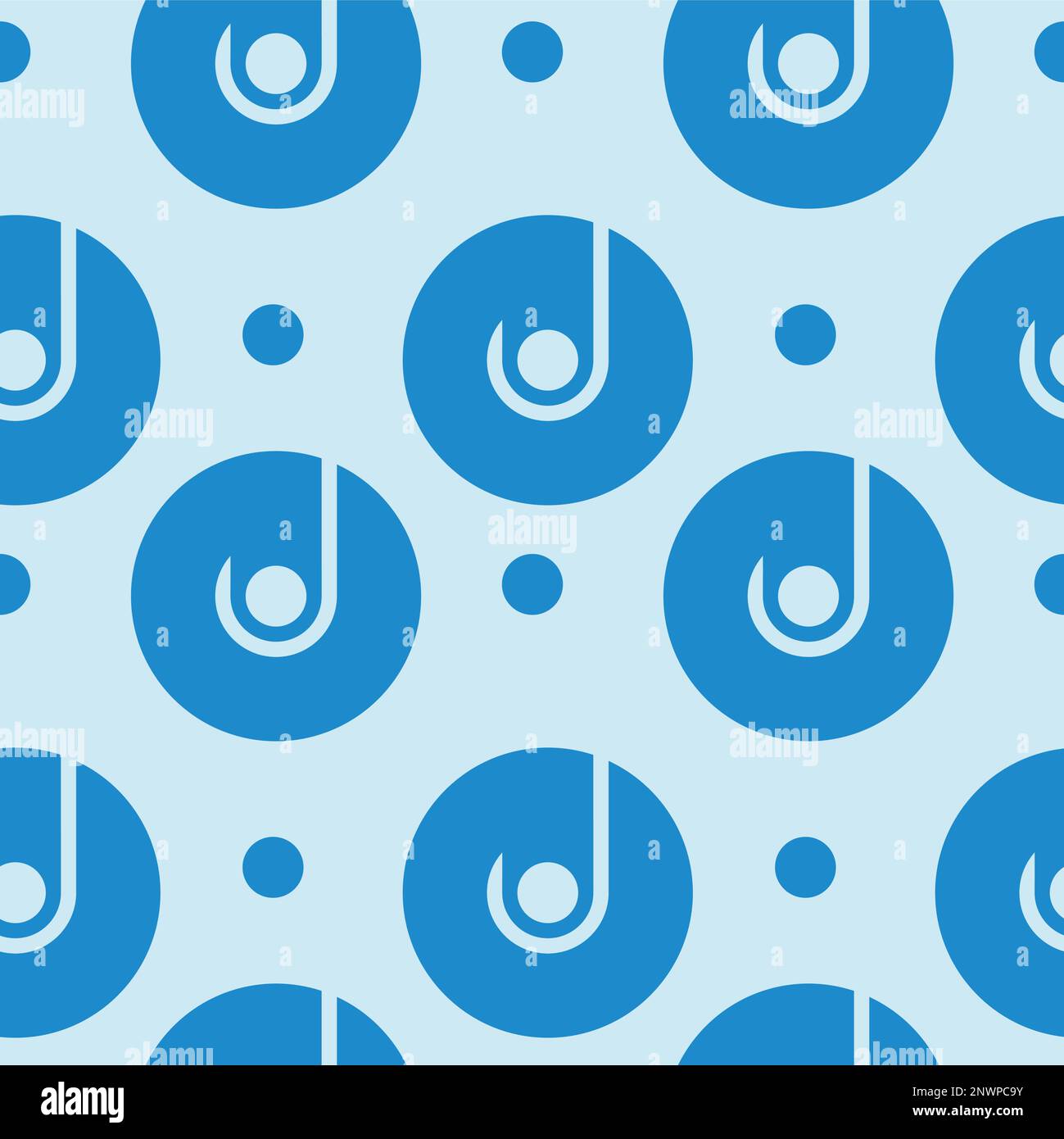 fish jail bait seamless blue background vector Stock Vector
