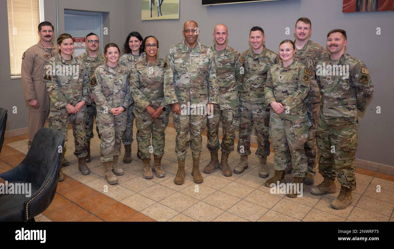 U.S. Air Force Chief of Staff Gen. CQ Brown, Jr., poses for a photo ...