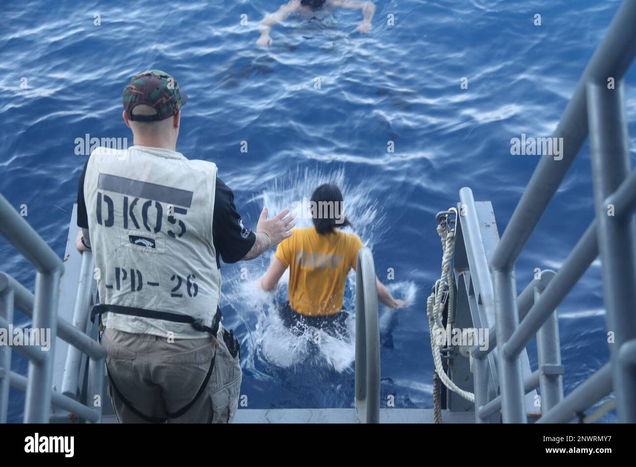 SOUTH CHINA SEA (Feb. 7, 2023) Sailors, and Marines with the 13th