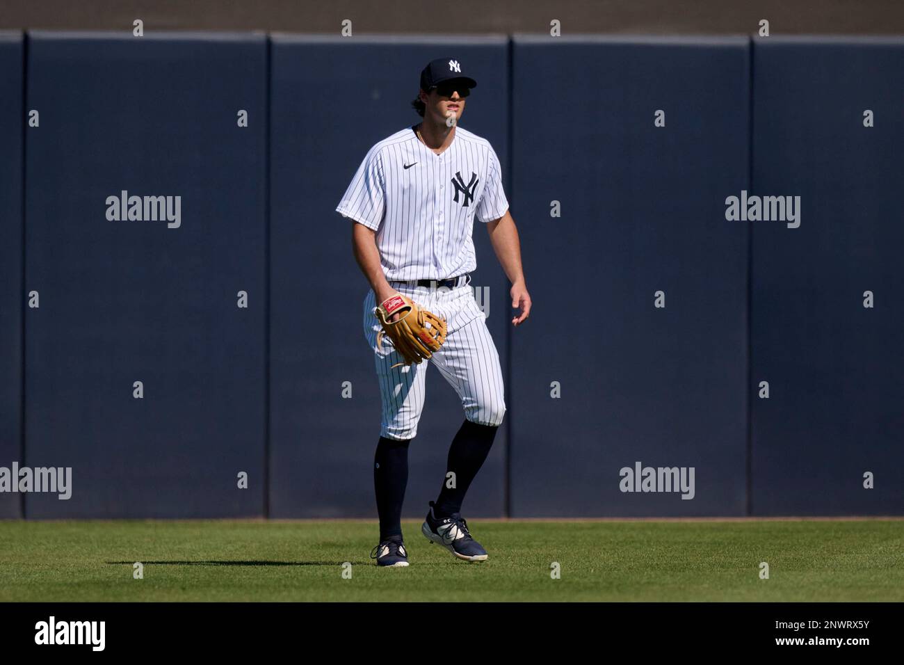 New York Yankees outfielder Spencer Jones (50) during a spring