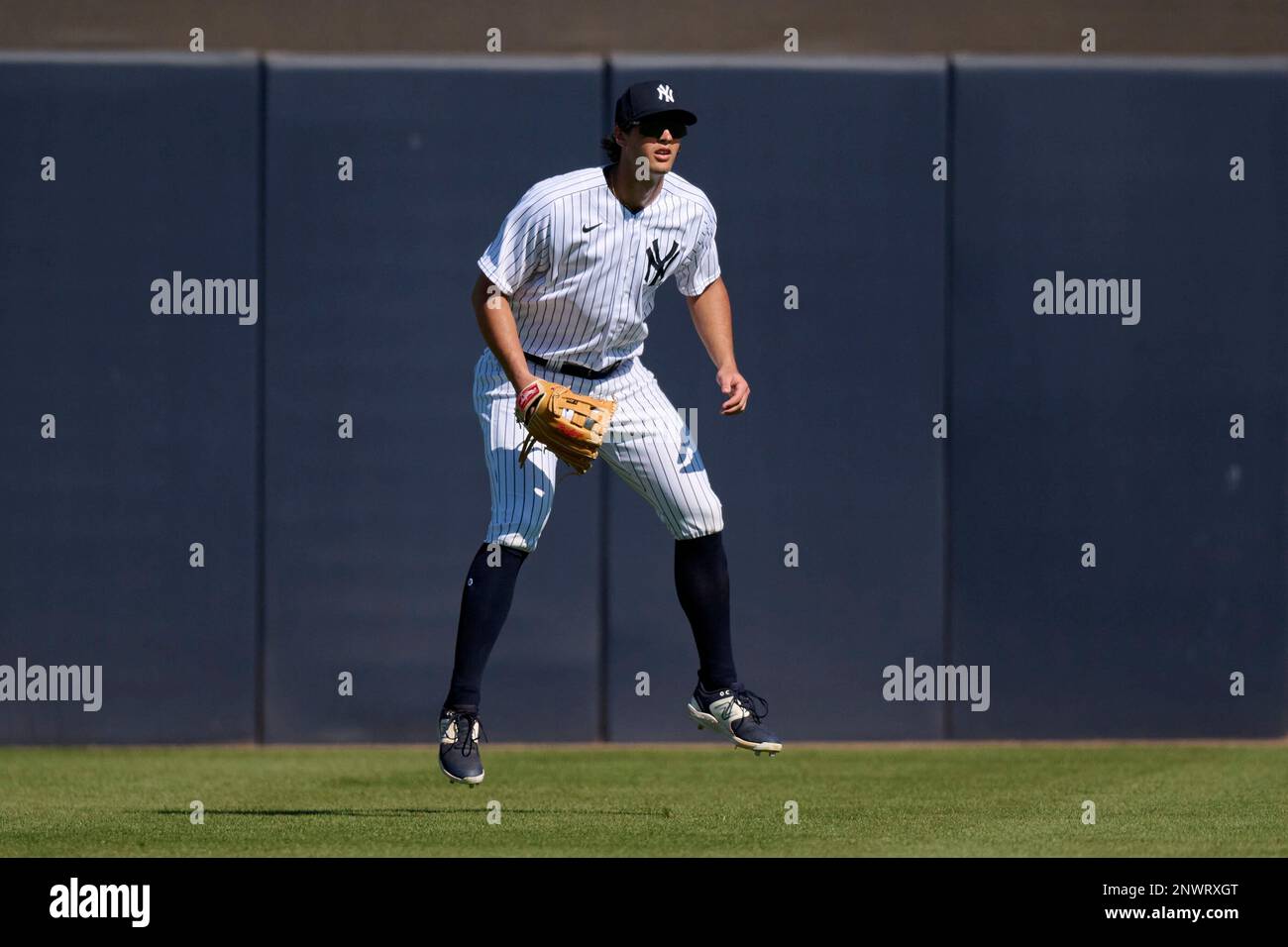 New York Yankees outfielder Spencer Jones (50) during a spring