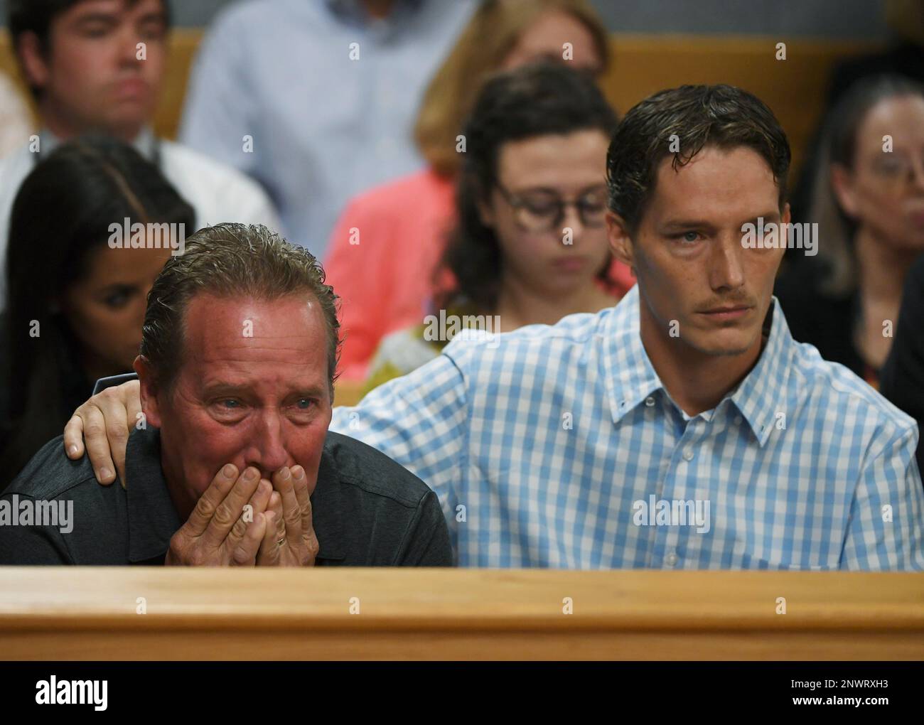 Frank Rzucek the father of Shanann Watts, left, and her brother Frankie