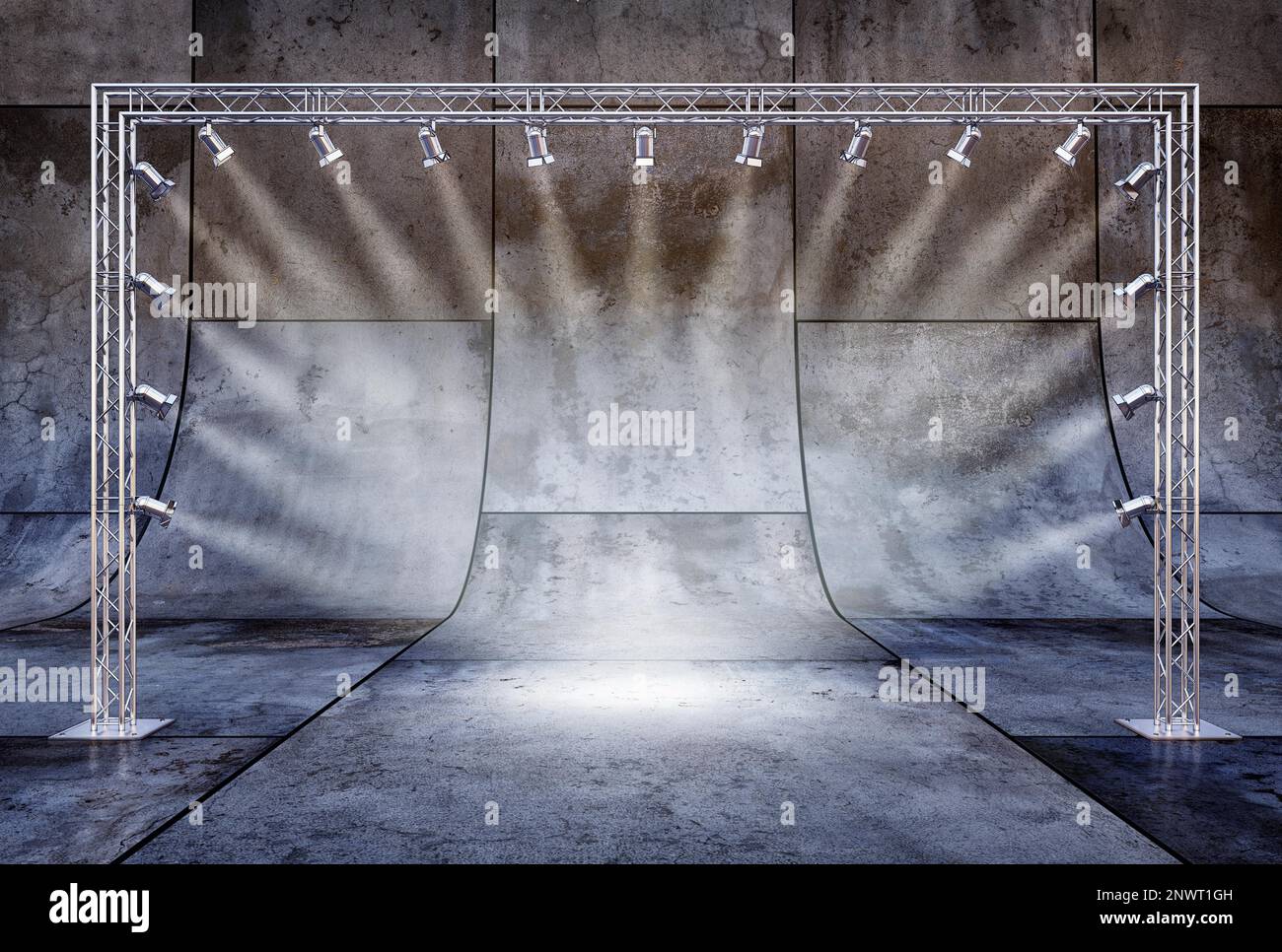 3D rendering of a studio background Stock Photo - Alamy