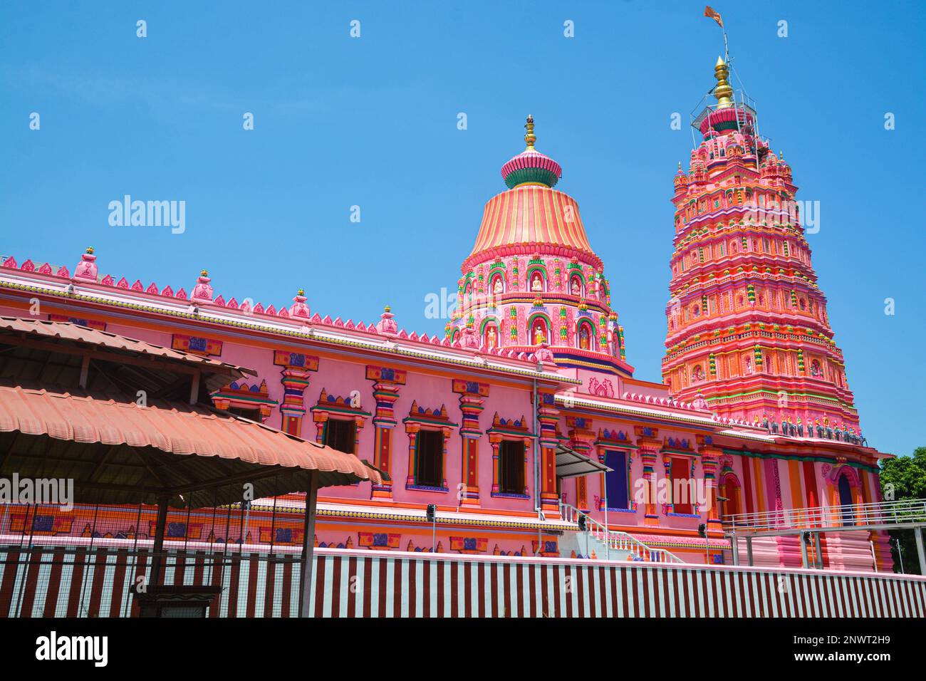 Shri Vittal Rukmani Panduranga Temple in Govindapuram, Southern India Stock Photo