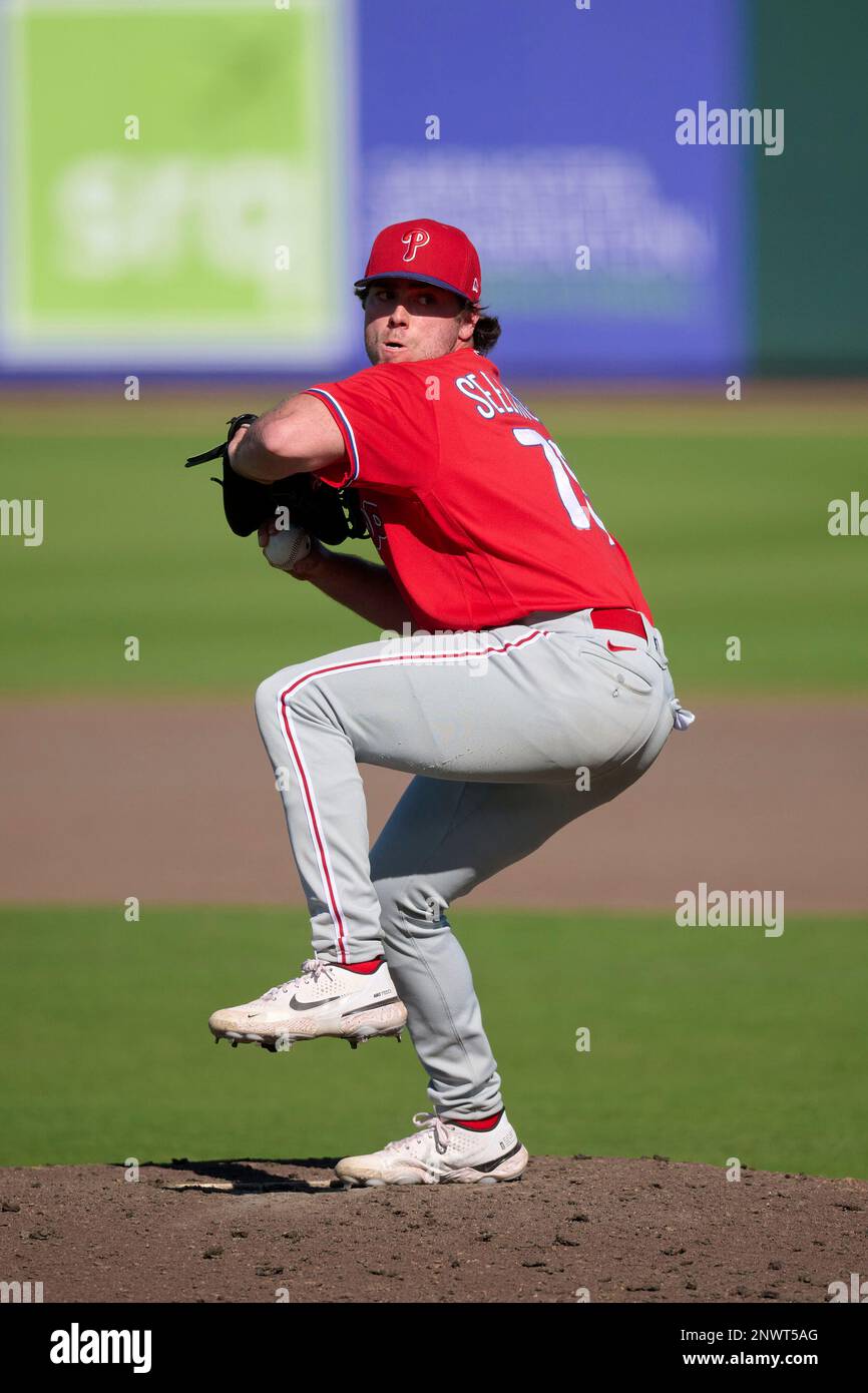 Philadelphia Phillies pitcher Matt Seelinger (76) during a spring
