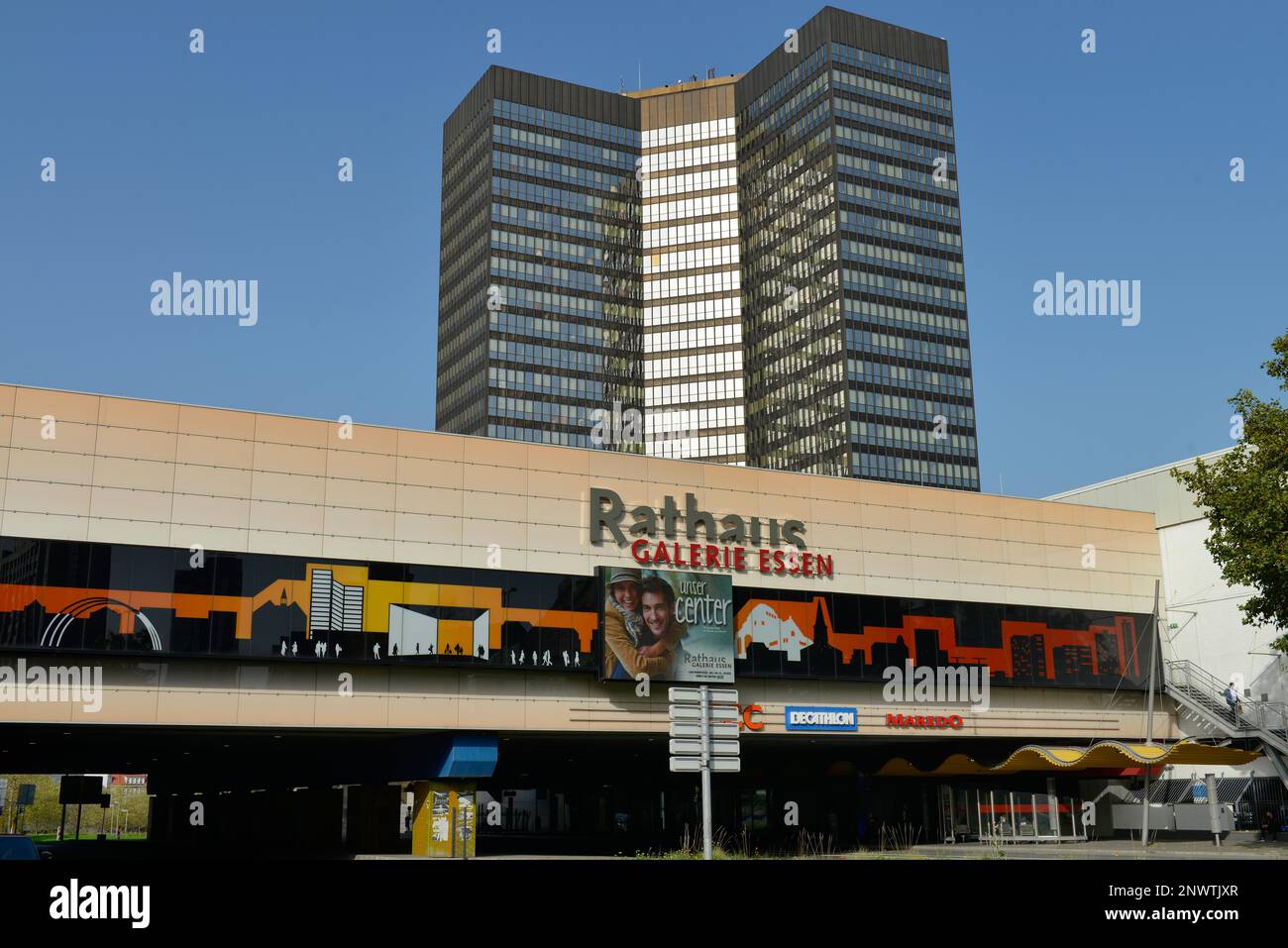 City Hall Rathaus Galerie Am Porscheplatz Essen North Rhine 