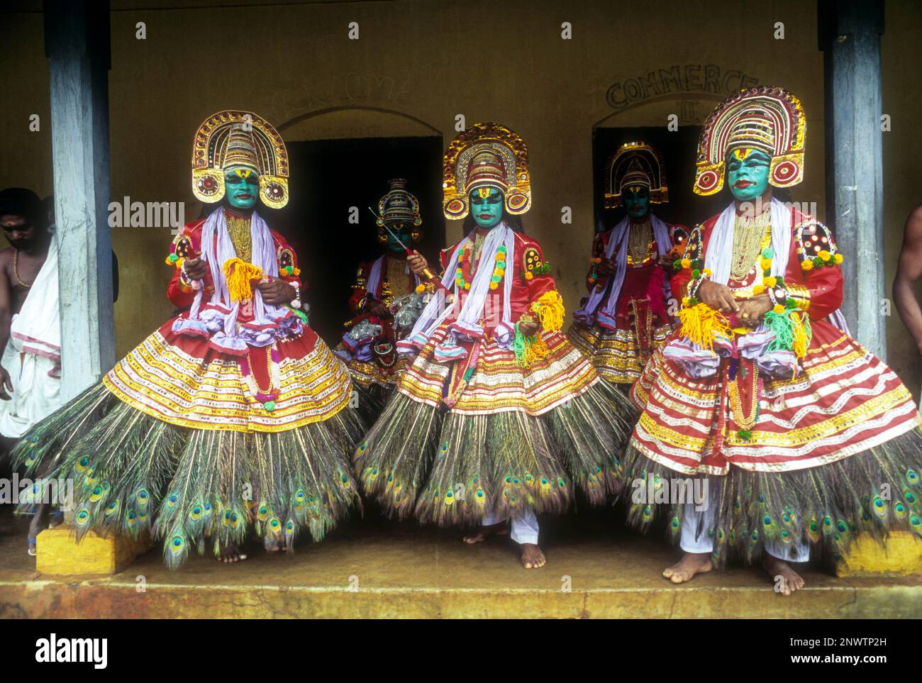 Arjuna Nirittam dancers in Atham festival in Tripunithura prior to Onam ...
