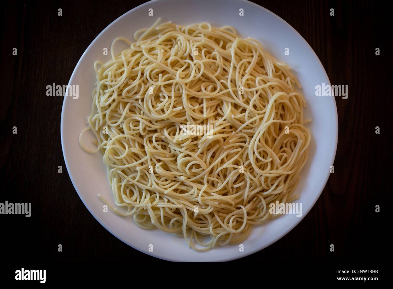 Spaghetti Noodles no sauce Stock Photo Alamy