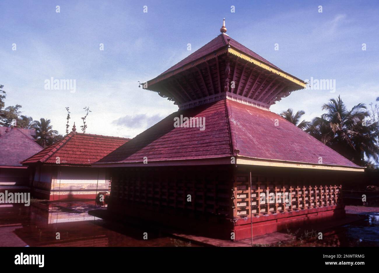 Madiyan Koolam Bhadrakali temple in Kanhangad near Kasaragod, Kerala, India, Asia Stock Photo