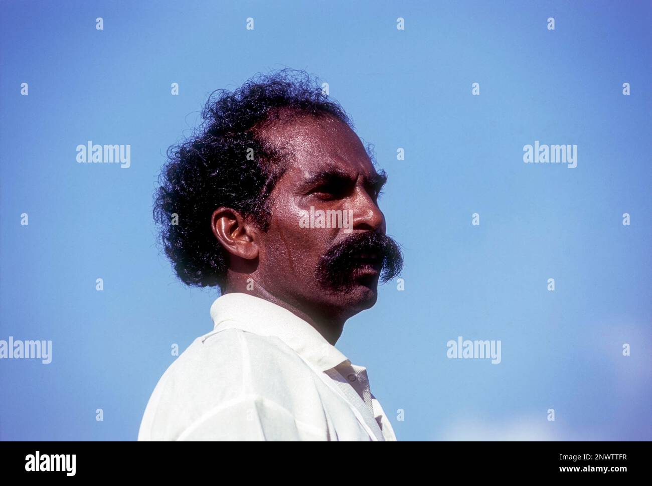 A man with moustache in Kerala, India, Asia Stock Photo