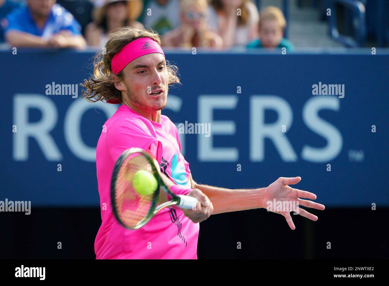 Stefanos Tsitsipas male tennis player Wimbledon 2018 Stock Photo - Alamy