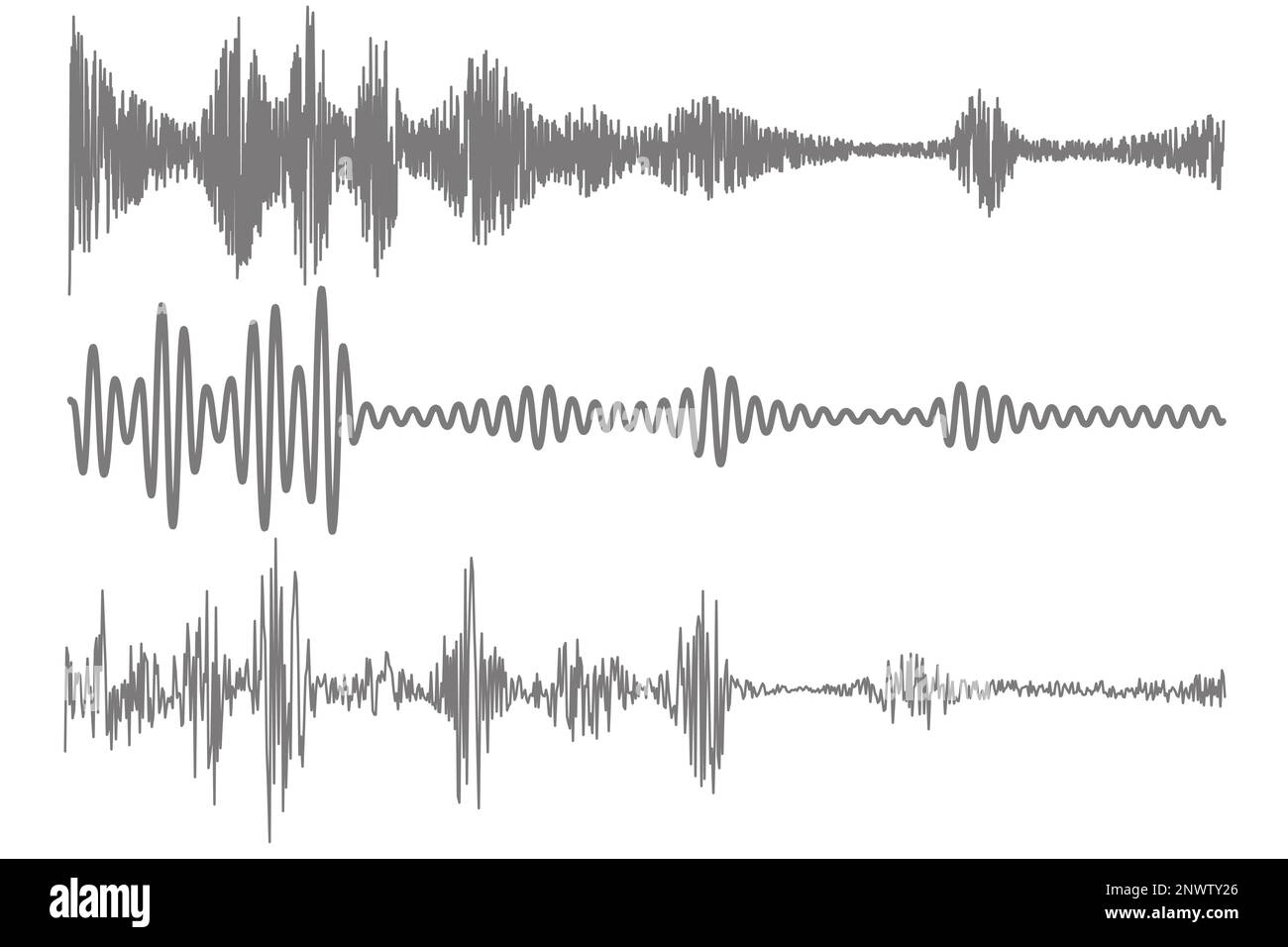 Sound audio wave. Music voice and radio frequency lines. Graphic