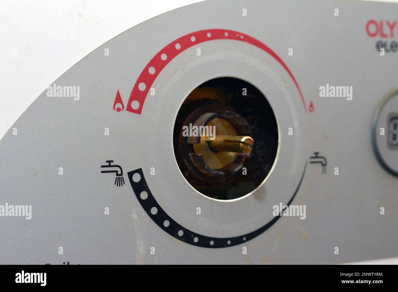 Cairo, Egypt, February 25 2023 A gas water heater is a tank that heats