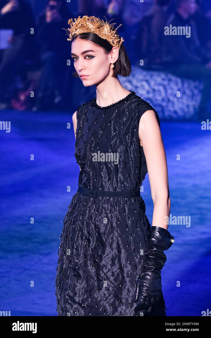 A model walks the runway of Christian Dior Womenswear Fall Winter 2023