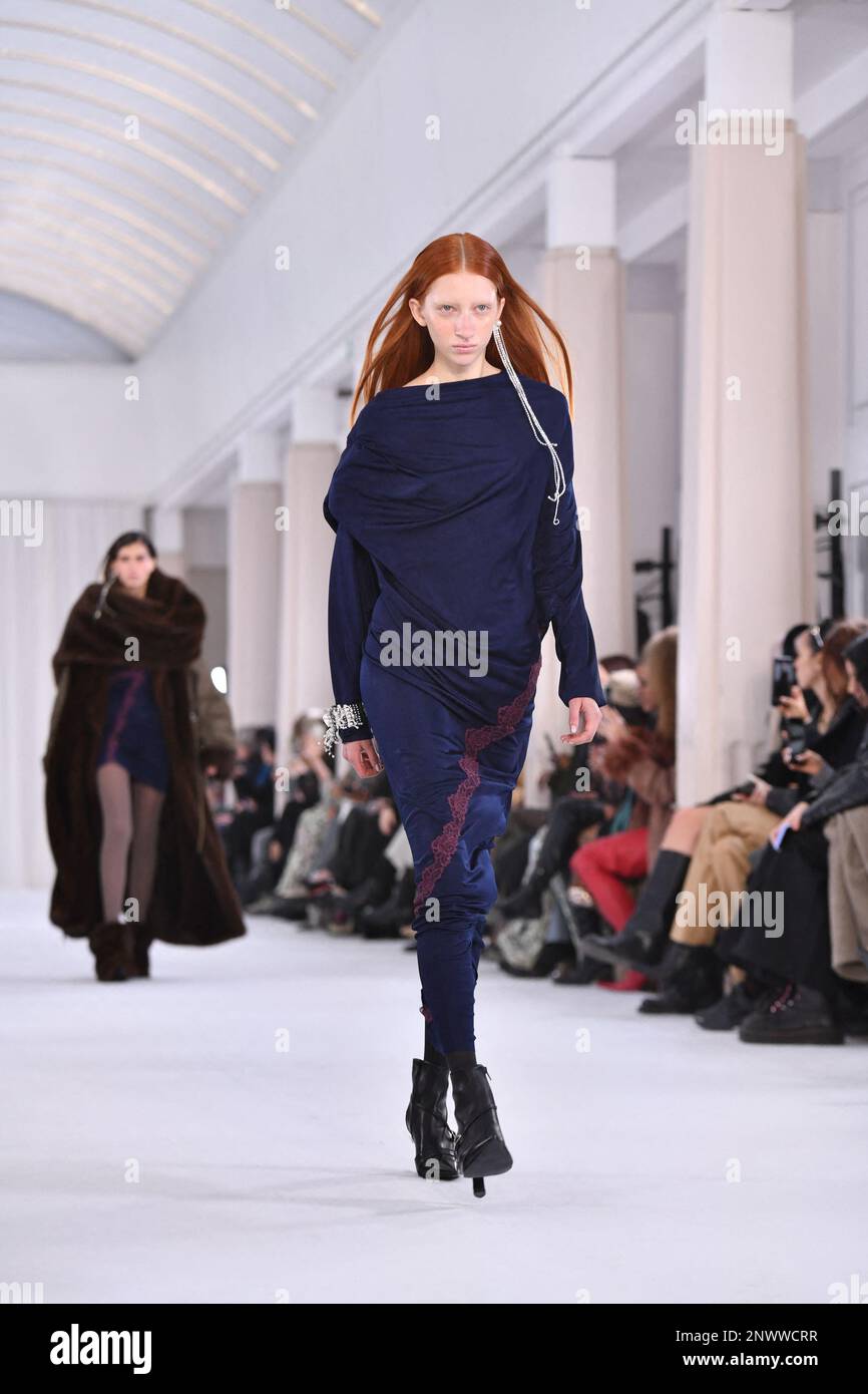 A model walks the runway of Vaillant Studio Womenswear Fall Winter 2023 ...