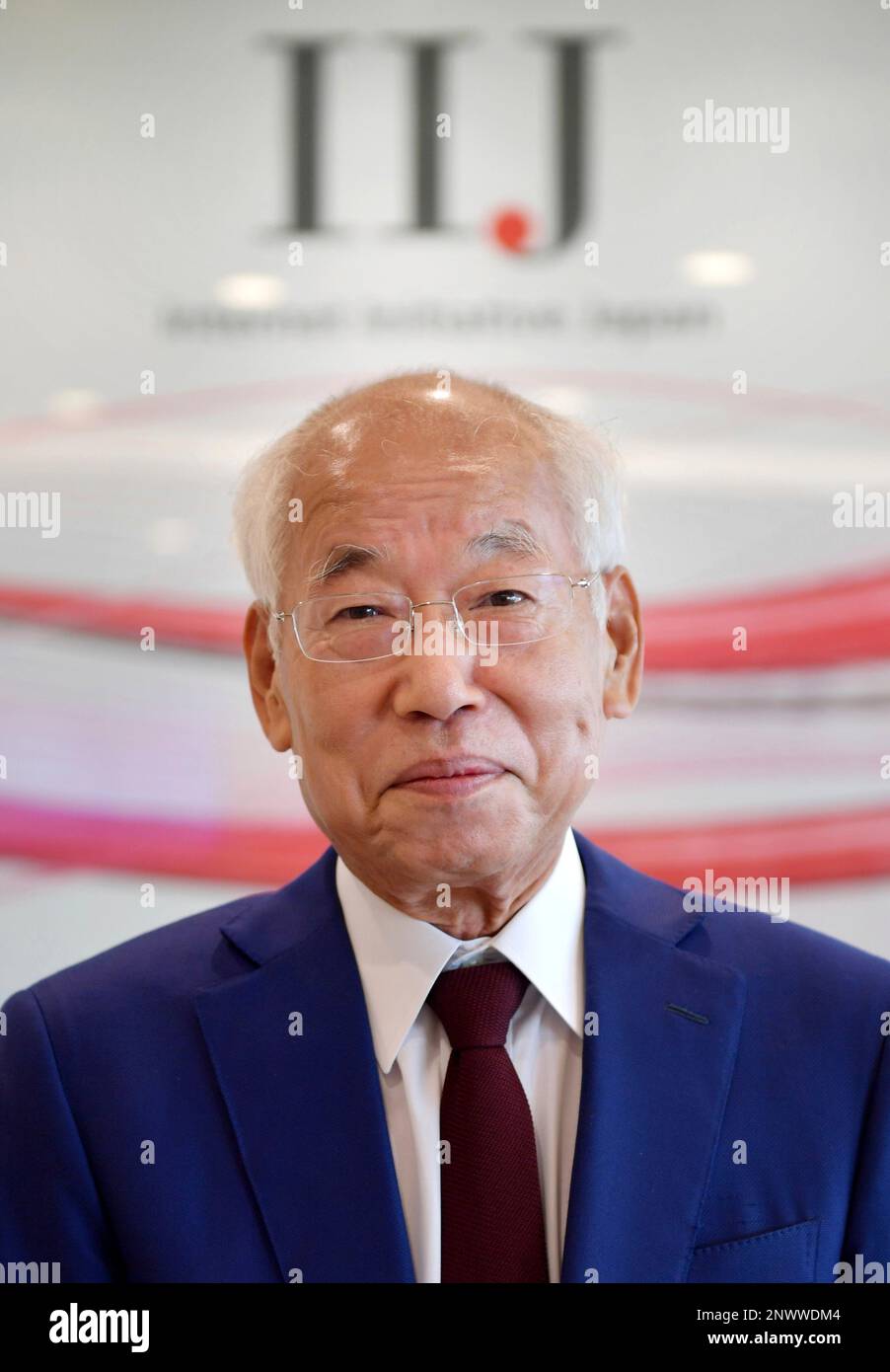 IIJ (Internet Initiative Japan Inc.) President Koichi Suzuki poses