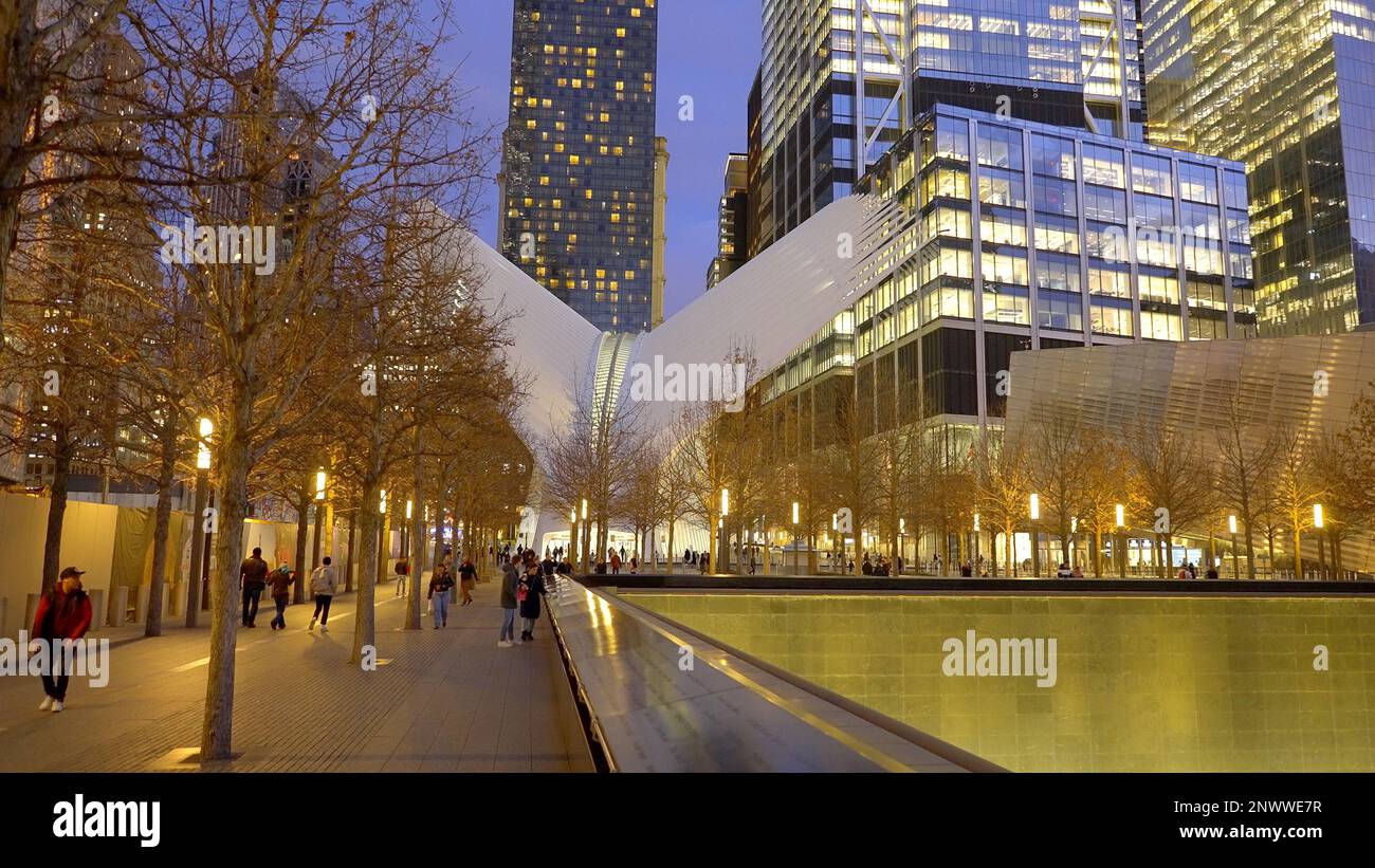 1980s Financial district, lower Manhattan skyline, WTC World
