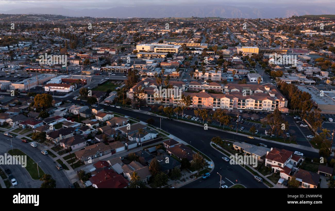 Montebello, California, USA February 2, 2023 Sunlight shines on the