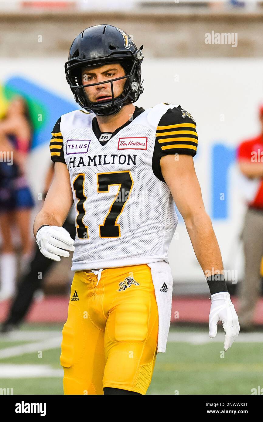 respekt milits regional MONTREAL, QC - AUGUST 03: Look on Hamilton Tiger-Cats Wide Receiver Luke  Tasker (17) during the Hamilton Tiger-Cats versus the Montreal Alouettes  game on August 3, 2018, at Percival Molson Memorial Stadium