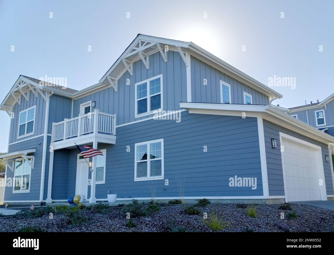 The Brown family's new home in the Lower Stilwell housing development