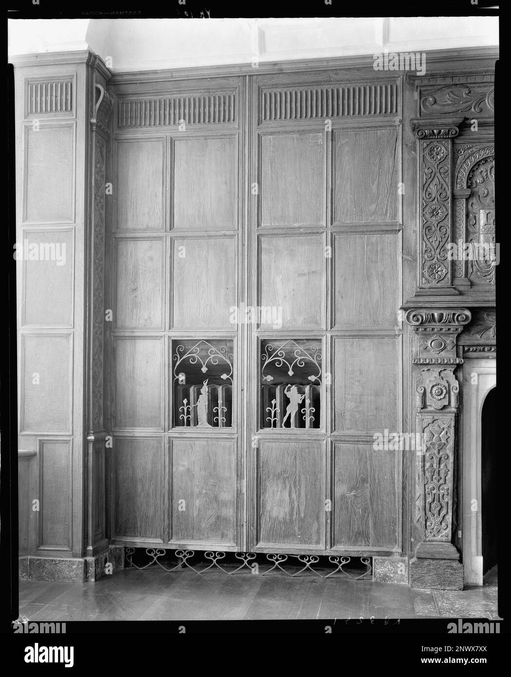 Virginia House, wrought iron radiator screens, Richmond, Henrico County